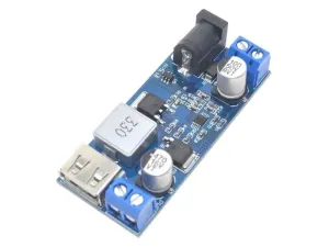 Napájecí modul, step-down měnič 12-24V na 5V/5A, USB+svorkovnice #6642052