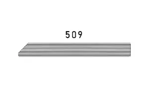 Soklová lišta riečny kameň 9556 509, 78x10x4500 / 6000 mm, TWINSON 10 × 78 × 4500 mm