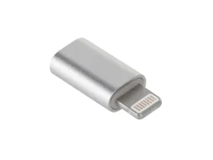 Redukcia Micro USB - Lightning GSM1019S Silver #3745344
