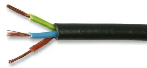 Pro Elec Pel01047 Cable H03Vv-F3 2183Y 0.50Mm Black 50M