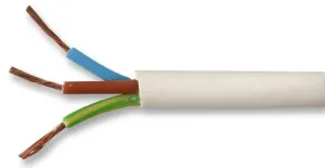Pro Elec Pel01051 Cable H03Vv-F3 2183Y 0.75Mm White 50M
