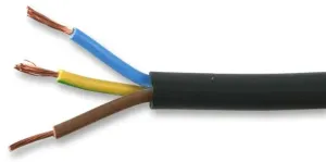 Pro Elec Pel01075 Cable H05Vv-F3 3183Y 0.75Mm Black 50M