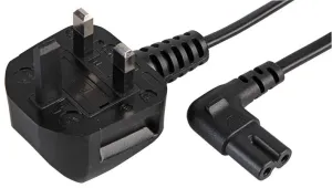 Pro Elec Pel01235 Power Cord, Uk-Iec 60320 C7, 500Mm