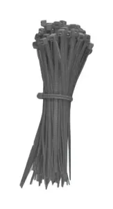 Pro Elec Pelb0153 Cable Tie, Nylon 6.6, 100Mm, Grey, Pk100