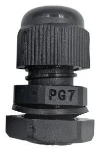 Pro Elec Pelb0279 Cable Gland, Pa/nbr, 3Mm-6.5Mm, Black