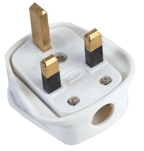 Pro Elec 9518 5A White Plug, 5A, White