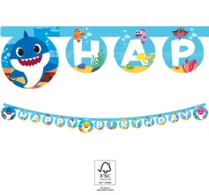 Procos Banner Happy Birthday Baby Shark #5715936
