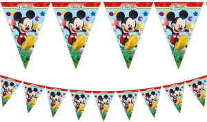 Girlanda myšiak Mickey mouse – vlajky – 230 cm