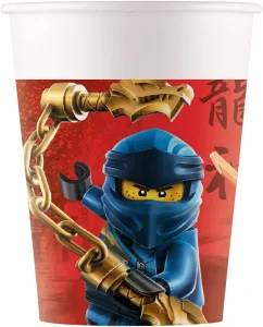 Procos Kvalitné kompostovateľné poháre - Lego Ninjago 8 ks