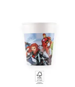 Procos Papierové poháre Marvel - Avengers 200 ml 8 ks #5716604