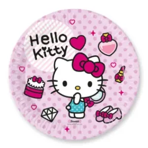 Procos Papierové taniere - Hello Kitty 23 cm 8 ks #5716595