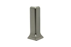 Roh k soklu Progress Profile vonkajší nerez mat silver, výška 60 mm, REZCTACS605