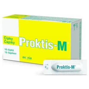 PROKTIS-M rektálne čapíky na hojenie rán s obsahom kyseliny hyalurónovej 1x10 ks #126046