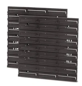 Sada montážních panelů 2 ks BENER 38,6 x 1,8 x 39 cm černá