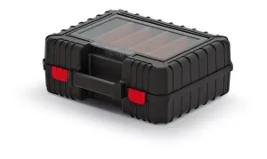 Kufr na nářadí HARDY 38,4 x 33,5 x 14,4 cm černo-červený