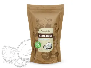 Protein & Co. Ketoshake – proteínový diétny koktail Váha: 1 000 g, Zvoľ príchuť: Coconut milk