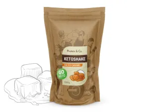 Protein & Co. Ketoshake – proteínový diétny koktail Váha: 1 000 g, Zvoľ príchuť: Salted caramel