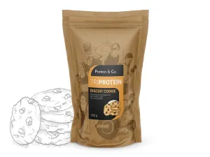 Protein & Co. Triprotein ochutený – 500 g Zvoľ príchuť: Biscuit cookie #8715358