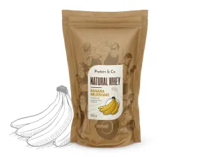 Protein&Co. Natural Whey 1 kg Váha: 500 g, Zvoľ príchuť: Banana milkshake