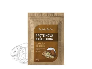 Protein&co. Proteínová kaša s chia 80 g Zvoľ príchuť: Čokoláda s vlašským orechom