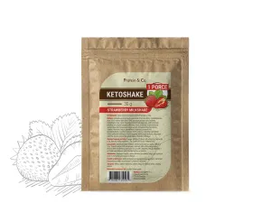 Protein & Co. Ketoshake – 1 porcia 30 g Zvoľ príchuť: Strawberry milkshake