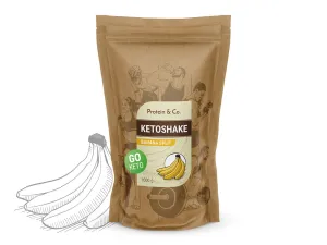 Protein & Co. Ketoshake – proteínový diétny koktail Váha: 1 000 g, Zvoľ príchuť: Banana split