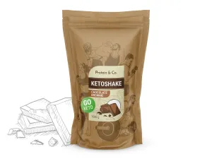 Protein & Co. Ketoshake – proteínový diétny koktail Váha: 1 000 g, Zvoľ príchuť: Chocolate brownie