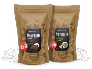 Protein&Co. CFM WHEY PROTEIN 80 1 kg + 1 kg AKCIA Zvoľ príchuť: Coconut milk, Zvoľ príchuť: Chocolate brownie