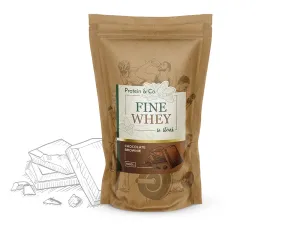 Protein & Co. FINE WHEY – prírodný proteín sladený stéviou 1 kg Zvoľ príchuť: Chocolate brownie