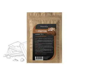 Protein & Co. Triproteín – 1 porcia 30 g Zvoľ príchuť: Chocolate brownie