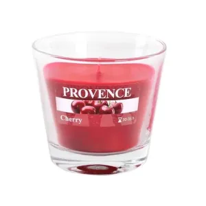 Provence Vonná sviečka v skle PROVENCE 35 hodín čerešňa