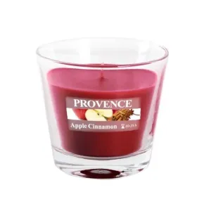 Provence Vonná sviečka v skle PROVENCE 35 hodín  jablko škorice