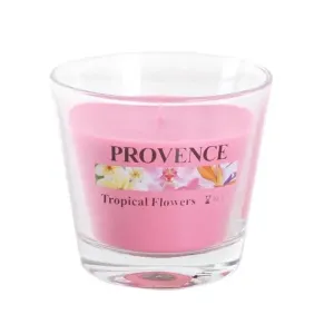 Provence Vonná sviečka v skle PROVENCE 35 hodín tropické kvety