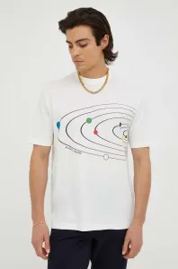 Bavlnené tričko PS Paul Smith béžová farba, s potlačou #8768134