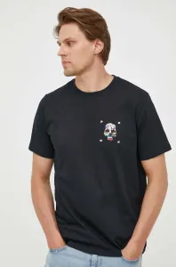 Bavlnené tričko PS Paul Smith tmavomodrá farba, jednofarebné #8658713