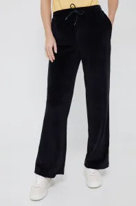 Nohavice PS Paul Smith dámske, čierna farba, rovné, vysoký pás #8406010