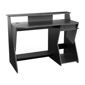 PC stôl SKIN sivý/čierny #5639515