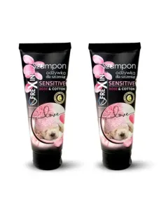 FREXIN Sensitive Šampón s kondicionérom pre šteniatka Ruža & bavlna 2x220 g