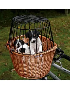 TRIXIE Přepravní koš pro psy na kolo s drátěnou kabinou, do 8 kg