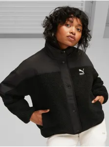 Puma Classics Sherpa Women's Black Jacket - Women #8099227