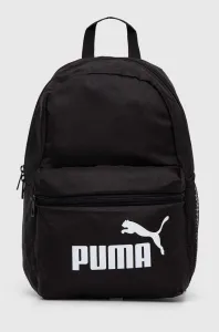Detský ruksak Puma Phase Small Backpack čierna farba, malý, s potlačou