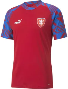 Puma FACR PREMATCH JERSEY Pánske futbalové tričko, červená, veľkosť