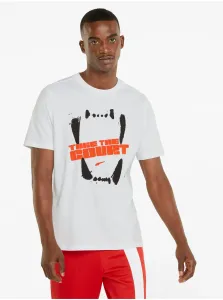 White Men's T-shirt with Puma 4th Quarter print - Men