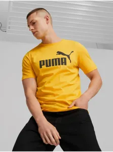 Yellow Men's T-Shirt Puma ESS - Men