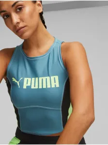 Puma Fit Eversculpt Blue Womens Sports Top - Women #7694529