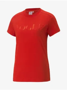 Red Women's T-Shirt Puma x VOGUE - Women #640627