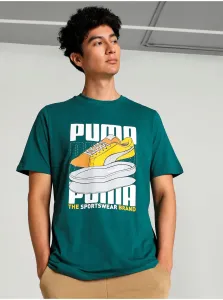 Green Men T-Shirt Puma Sneaker - Men #7684403