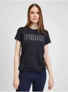 Black Women's T-Shirt Puma Stardust Crystalline - Women