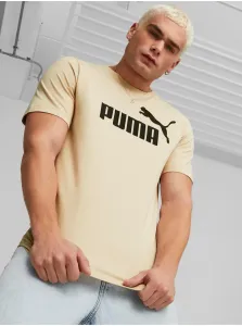 Béžové pánske tričko Puma #7305053