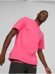 Pink Mens Loose T-Shirt Puma - Men #7302253